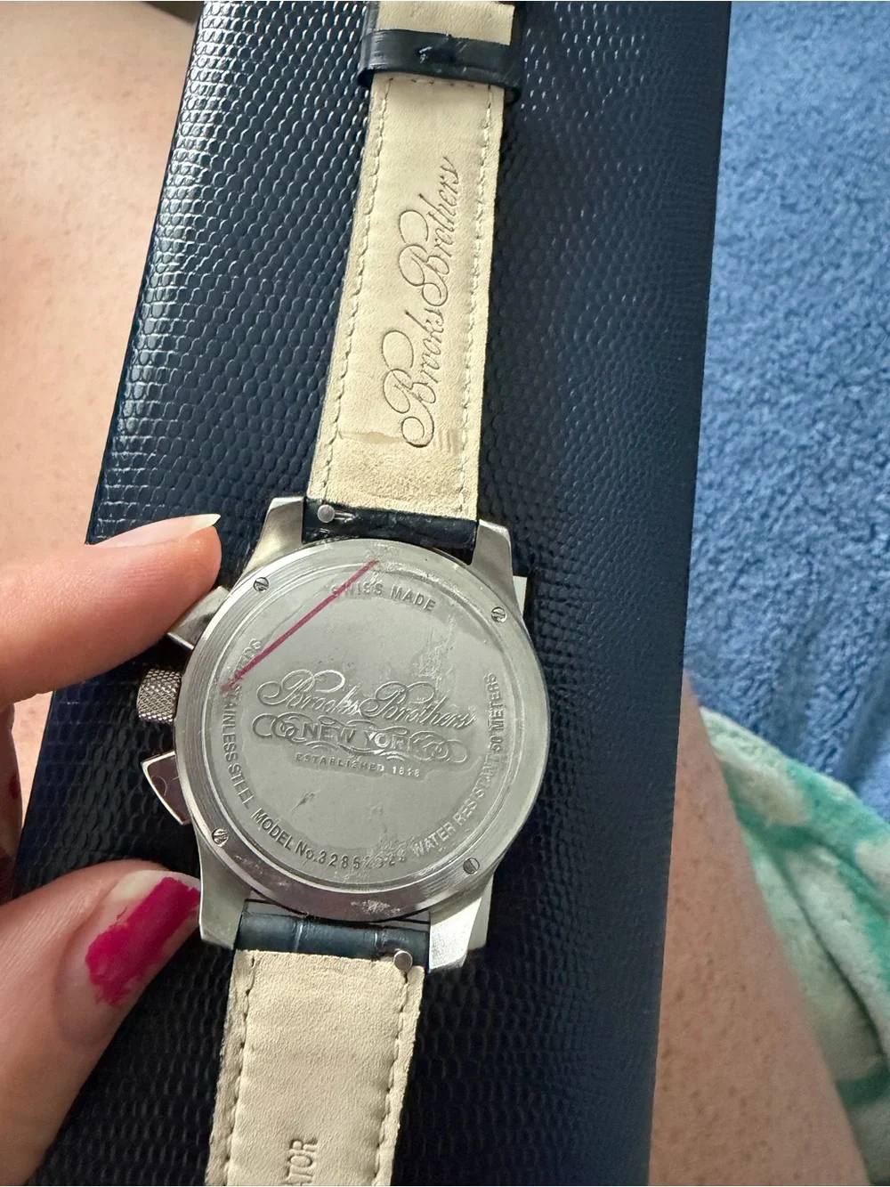 Brooks Brothers Alligator Skin Watch